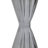Vidaxl micro-satijnen gordijnen met lussen 140x245 cm grijs 2 st