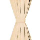 Vidaxl micro-satijnen gordijnen met lussen 140x175 cm beige 2 st