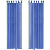 Vidaxl gordijnen voile 140x175 cm koningsblauw