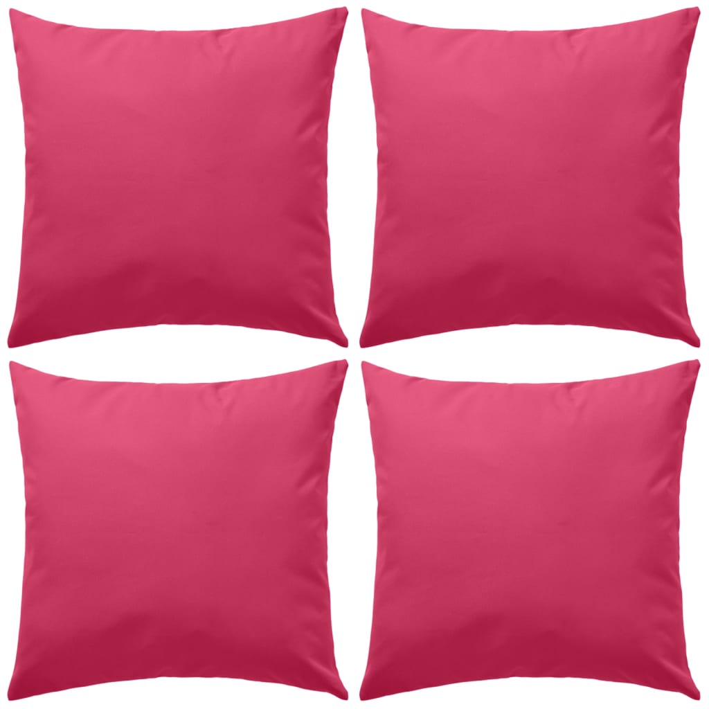 Vidaxl buitenkussens 45x45 cm roze 4 st