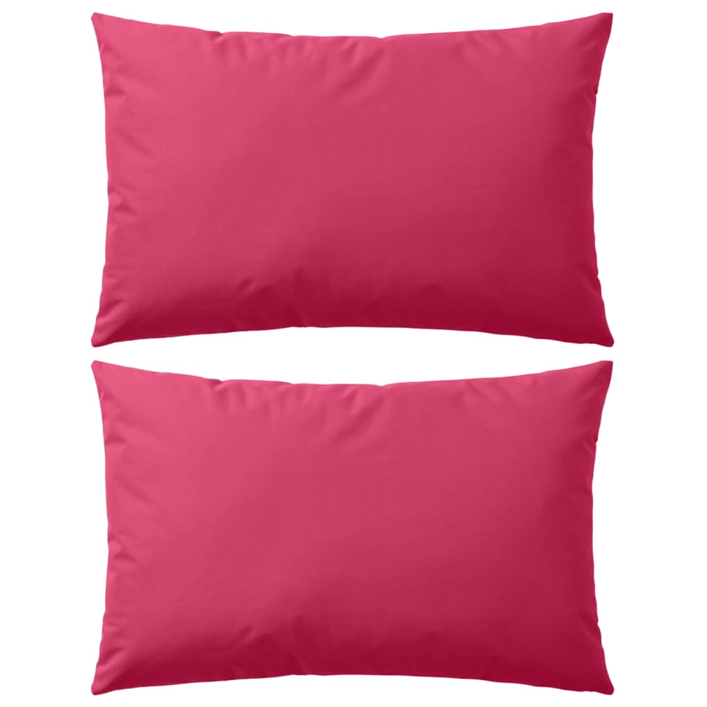 Vidaxl buitenkussens 60x40 cm roze 2 st