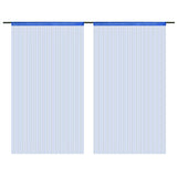 Vidaxl draadgordijnen 100x250 cm blauw 2 st