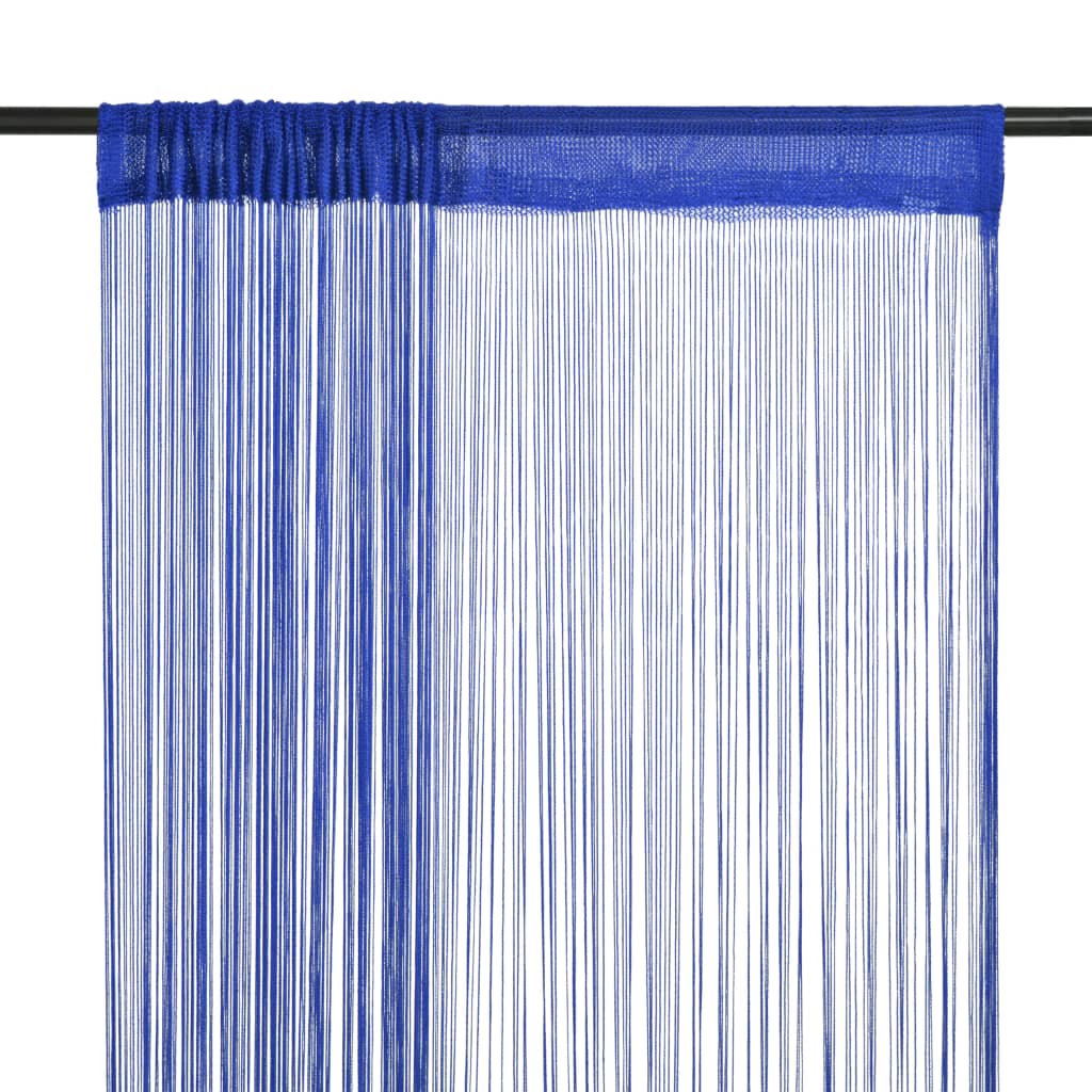 Vidaxl draadgordijnen 140x250 cm blauw 2 st