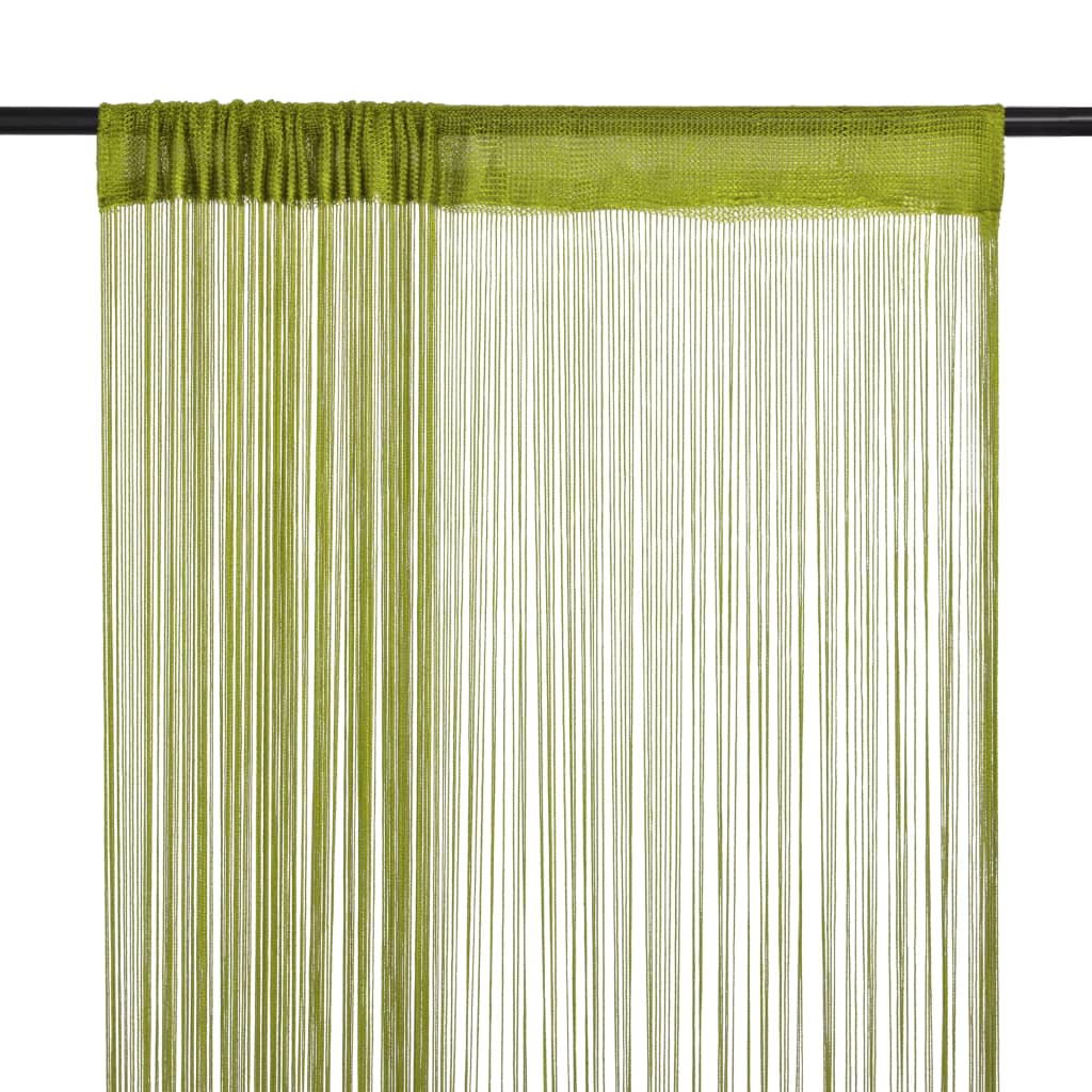 Vidaxl draadgordijnen 100x250 cm groen 2 st