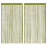 Vidaxl draadgordijnen 140x250 cm groen 2 st