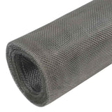 Vidaxl gaas 100x1000 cm roestvrij staal zilverkleurig
