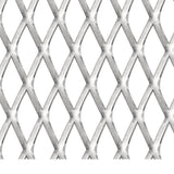 Vidaxl draadhek 50x50 cm 30x17x2,5 mm roestvrij staal