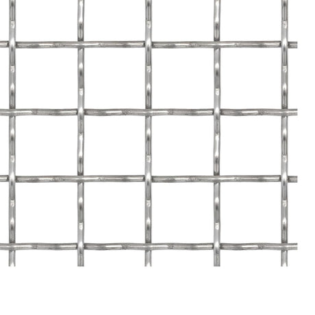 Vidaxl draadhek geweven gaas 100x85 cm 21x21x2,5 mm roestvrij staal