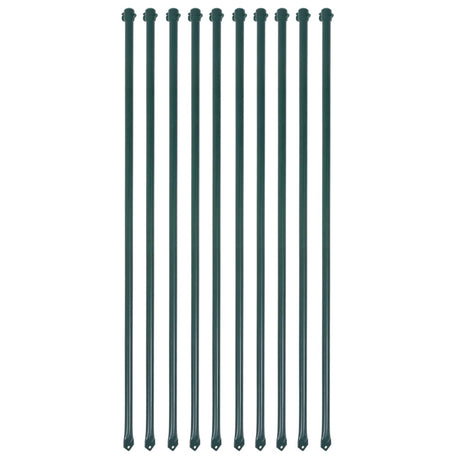 Vidaxl tuinpalen 1 m metaal groen 10 st