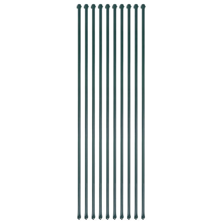 Vidaxl tuinpalen 1,5 m metaal groen 10 st