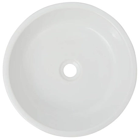 Vidaxl wastafel rond wit 42x12 cm keramiek