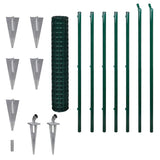 Vidaxl euro hek 10x1,5 m staal groen
