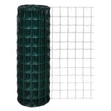 Vidaxl euro hek 10x1,7 m staal groen