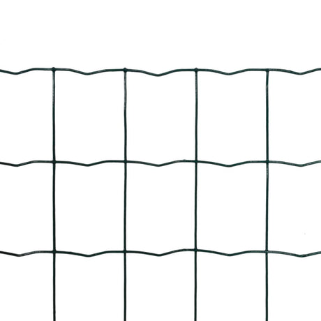 Vidaxl euro hek 25x1,7 m staal groen