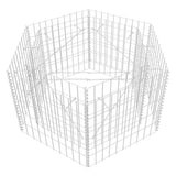 Vidaxl gabion plantenbak verhoogd zeshoekig 100x90x50 cm