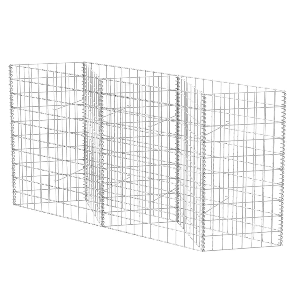 VidaXL Gabion mand 120x30x100 cm gegalvaniseerd staal