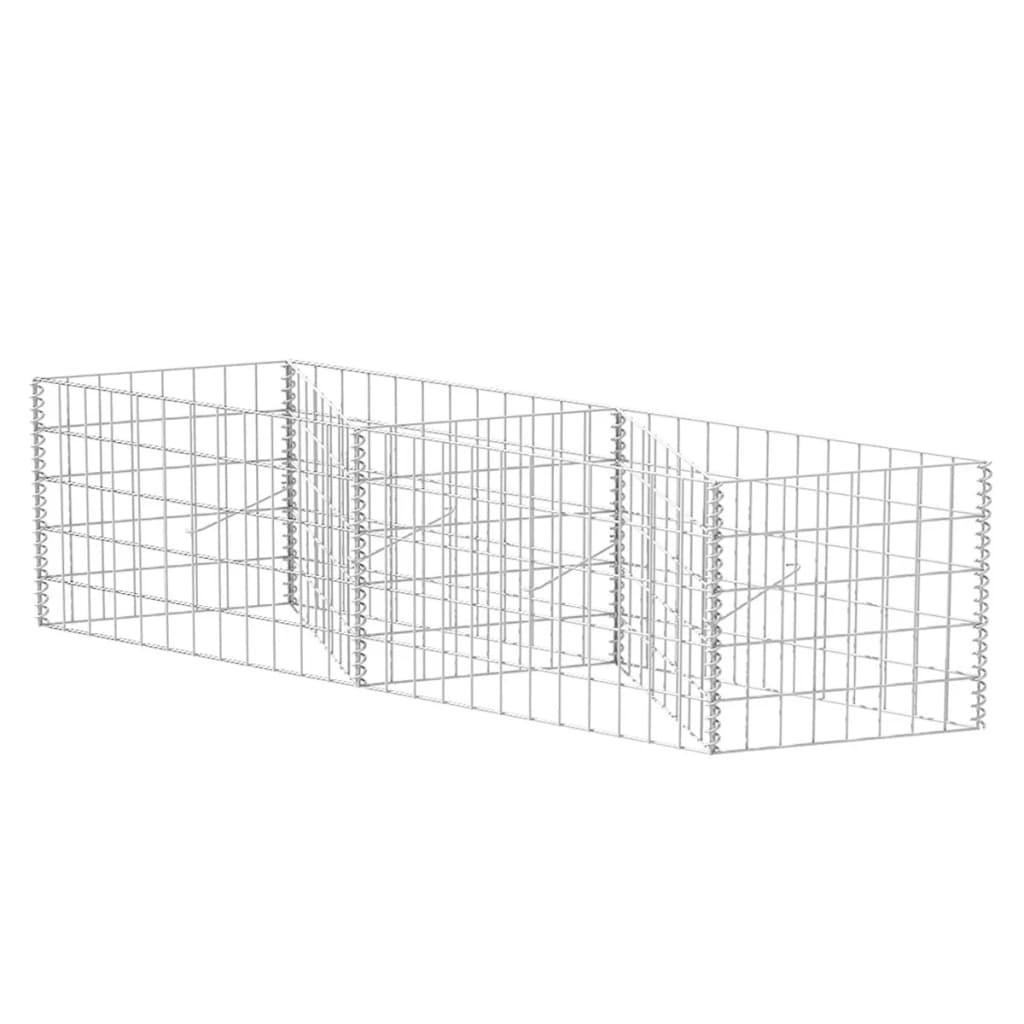 Vidaxl gabion mand 120x30x50 cm gegalvaniseerd staal