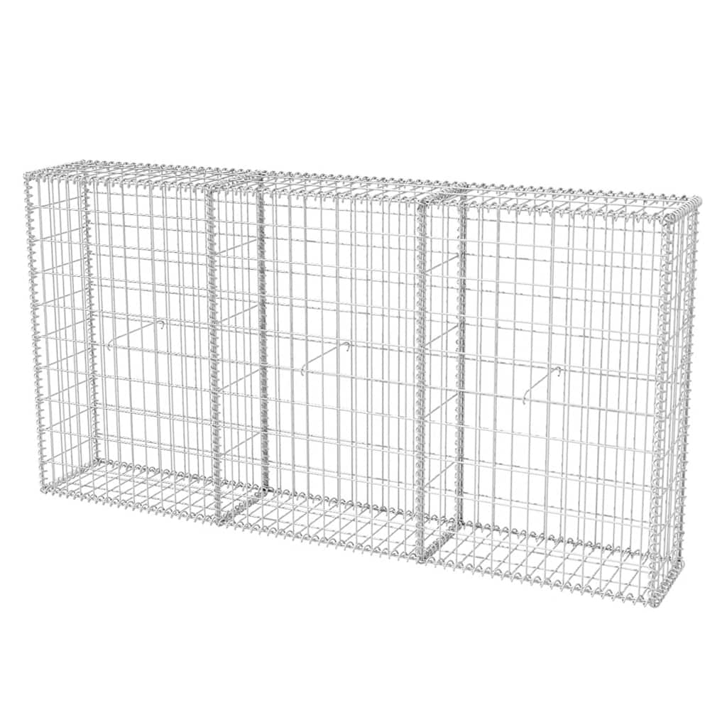 Vidaxl gabion mand 200x30x100 cm gegalvaniseerd staal