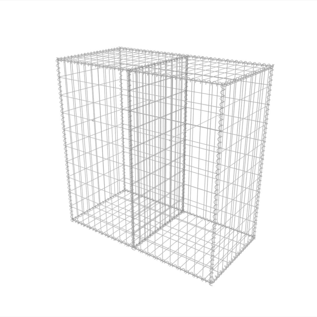 Vidaxl gabion mand 100x50x100 cm gegalvaniseerd staal