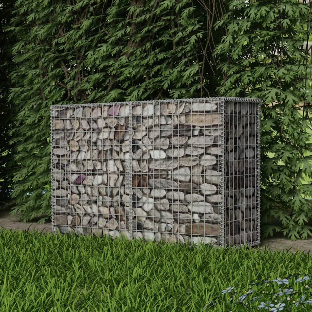 Vidaxl gabion mand 150x50x100 cm gegalvaniseerd staal