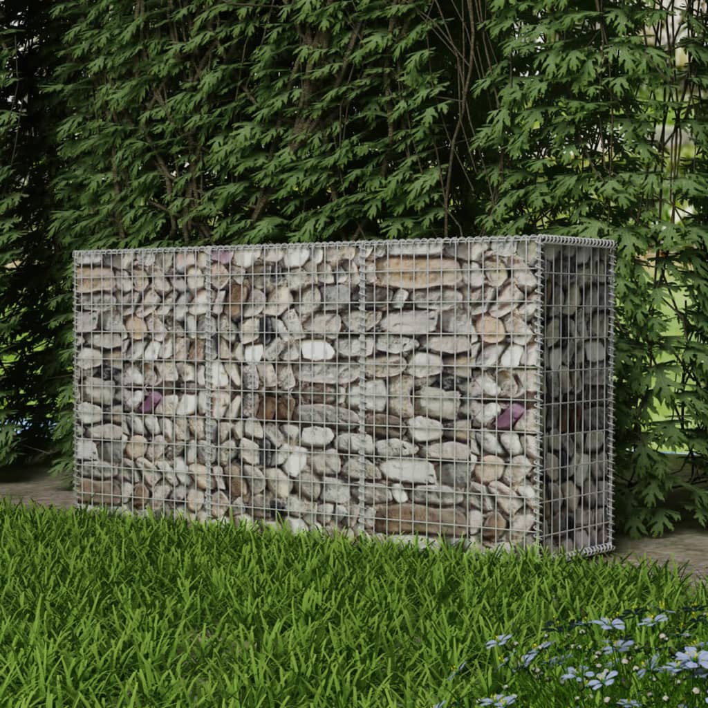 Vidaxl gabion mand 200x50x100 cm gegalvaniseerd staal