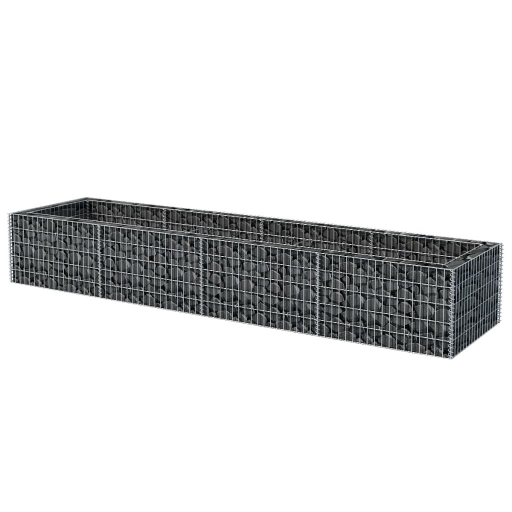 Vidaxl gabion plantenbak verhoogd 360x90x50 cm staal