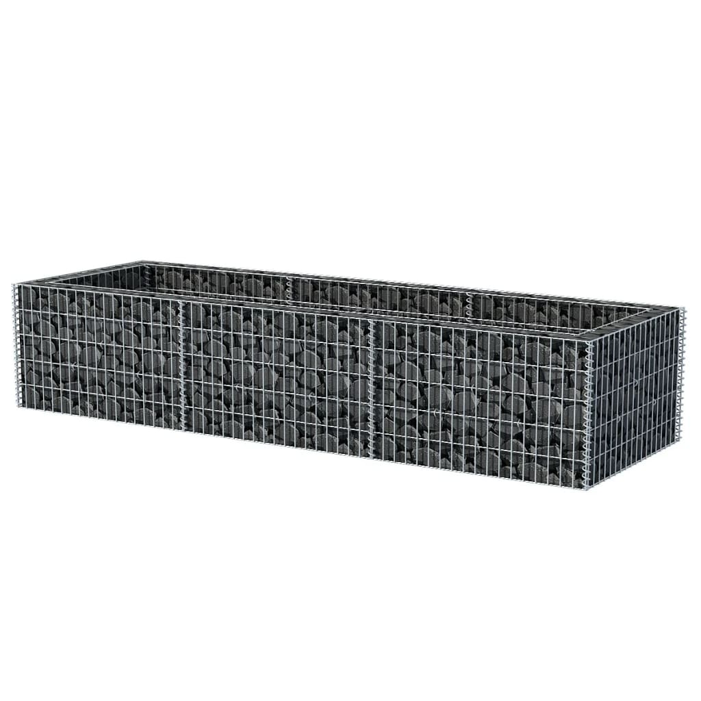 Vidaxl gabion plantenbak verhoogd 270x90x50 cm staal