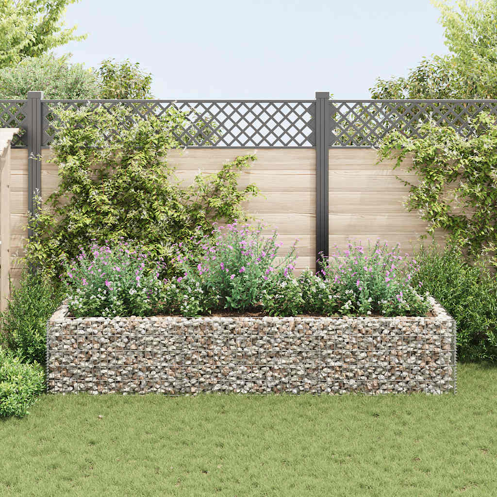 Vidaxl gabion plantenbak verhoogd 270x90x50 cm staal