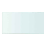Vidaxl wandschap transparant 30x15 cm glas