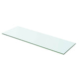 Vidaxl wandschap transparant 60x15 cm glas