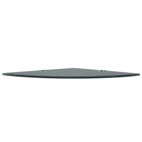 Vidaxl hoekplank met chromen dragers zwart 25x25 cm glas