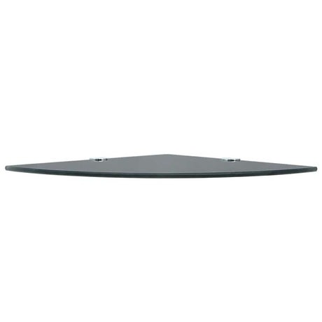 Vidaxl hoekschap met chromen dragers zwart 35x35 cm glas