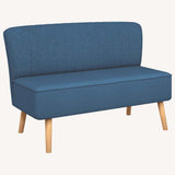 Vidaxl bank 117x55,5x77 cm stof blauw
