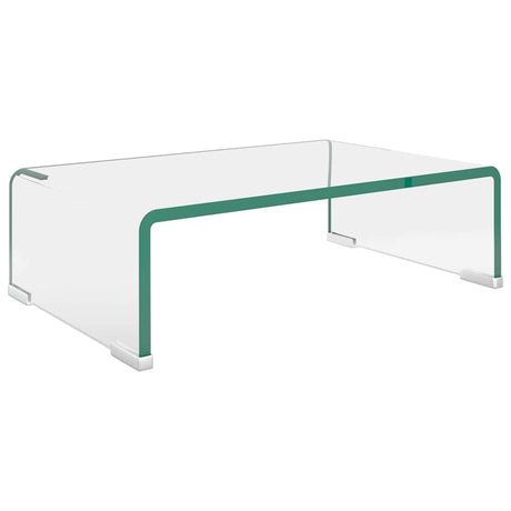 Vidaxl tv-meubel monitorverhoger transparant 40x25x11 cm glas