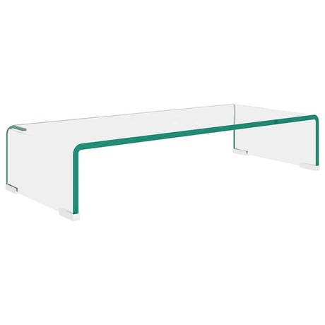 Vidaxl tv-meubel monitorverhoger transparant 60x25x11 cm glas