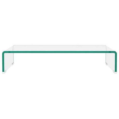 Vidaxl tv-meubel monitorverhoger transparant 60x25x11 cm glas