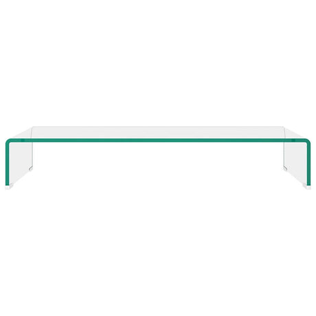Vidaxl tv-meubel monitorverhoger transparant 80x30x13 cm glas