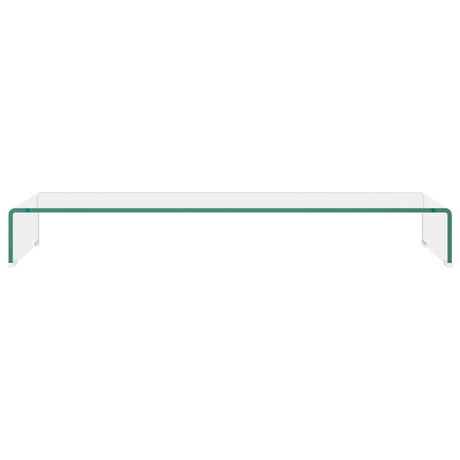 Vidaxl tv-meubel monitorverhoger transparant 100x30x13 cm glas