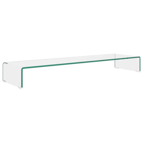 Vidaxl tv-meubel monitorverhoger transparant 110x30x13 cm glas