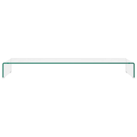 Vidaxl tv-meubel monitorverhoger transparant 110x30x13 cm glas