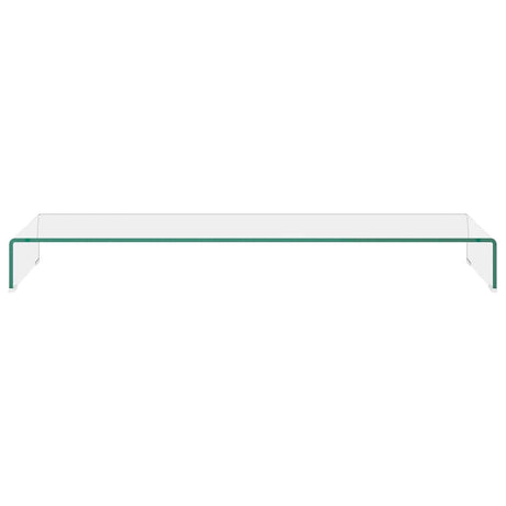 Vidaxl tv-meubel monitorverhoger transparant 120x30x13 cm glas
