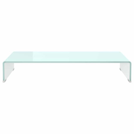 Vidaxl tv-meubel monitorverhoger 80x30x13 cm glas groen