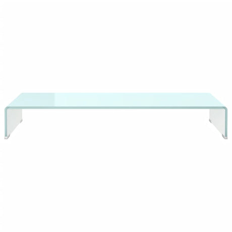Vidaxl tv-meubel monitorverhoger 90x30x13 cm glas groen