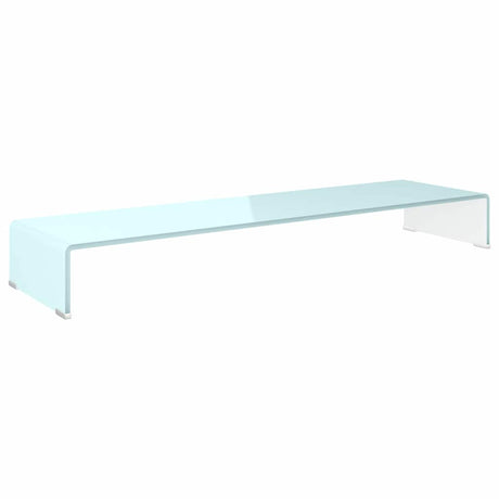 Vidaxl tv-meubel monitorverhoger 110x30x13 cm glas groen