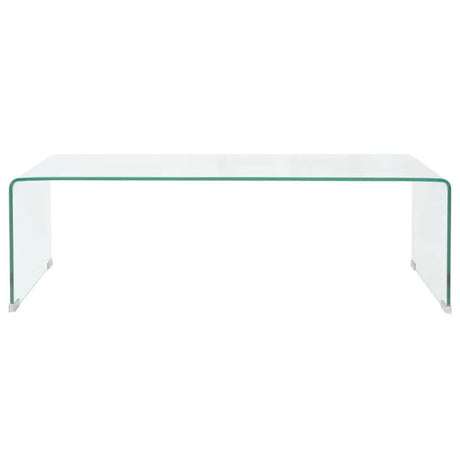 Vidaxl salontafel 98x45x30 cm gehard glas transparant