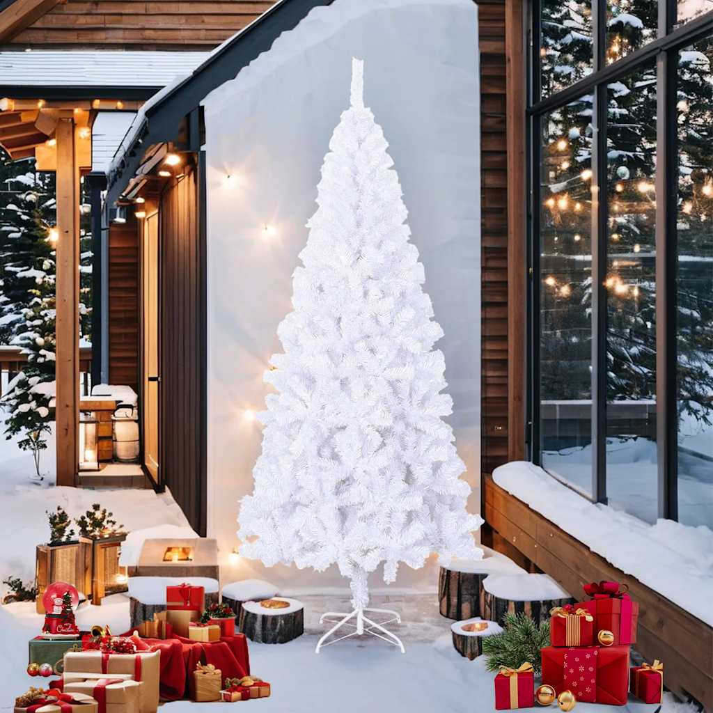 Vidaxl kunstkerstboom wit l 240 cm