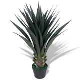 Vidaxl kunst yucca plant met pot 85 cm groen