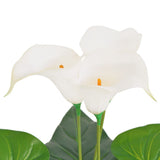Vidaxl kunst calla lelie plant met pot 85 cm wit