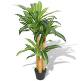 Vidaxl kunst dracena plant met pot 100 cm groen