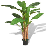 Vidaxl kunst bananenboom plant met pot 175 cm groen